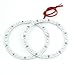2 x White 33 SMD LEDs Angel Eyes Halo Ring 100mm