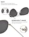 LUENX Aviator Sunglasses for Mens Womens Polarized Silver Mirrored Lens Metal Frame with case UV 400 Protection Driving 60mm