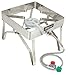 Bayou Classic 16-in Stainless Steel Outdoor Patio Stove Perfect For Frying Steaming and Boiling Features a 6-in Cast Aluminum Burner 16-in Cooking Surface 5-psi Regulator w/ 36-in Stainless Hose