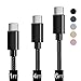 USB Type C Cable, BRG USB C Cable (USB 2.0) 3 Pack (1ft,4ft,6ft) Nylon Braided USB C to USB AFast Charger Cord Compatible Samsung Galaxy S9 8Plus Note9 8, LG V20, Moto Z2