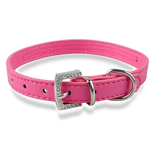 Didog Full Crystal Rhinestones Shining Diamonds PU Leather Dog Pet