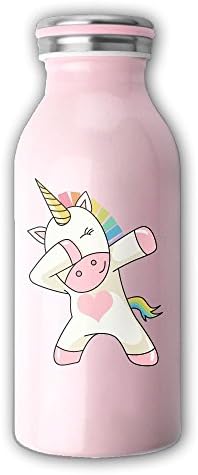 Pig Nose Cute Dabbing Unicorn Stainless Steel Portable Kids Baby Toddler Newborn Metal Milk Bottle Water Bottle Vacuum Cup With Lids 350 ML 12oz Convenient For Parties Travel Hiking Camping