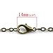 PEPPERLONELY Brand 12PC Antique Bronze Link Chain Necklaces 30 Inch