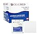 Dealmed Brand Sterile Gauze Pads, Individually Wrapped for Wound Dressing, Highly Absorbent Gauze Sponge Pads for First Aid, Home Kits, and Wound Care, 4'' x 4'' (100/Box) primary