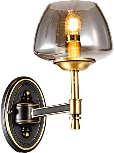 American Living Room TV Background Wall Lamp Smoke Gray Copper Copper Postmodern Light Luxury Bedroom Bedside Lamp