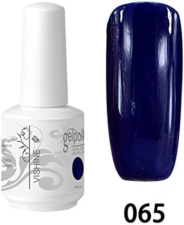 Vishine Soak-Off UV LED Gel Polish Nail Art Manicure Lacquer Navy (065)
