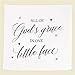Ocean Drop 100% Cotton Muslin Swaddle Baby Blanket - God’s Grace’ Quote with Gift Box for Baptism, Christening Gift, Godson, Goddaughter, Neutral, Baby Shower – Super Soft, Breathable, Large 47x47”