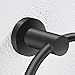 MARMOLUX ACC Black Towel Ring Hand Towel Holder Circle Round Towel Hanger Space Saver Bathroom Hardware Stainless Steel Heavy Duty Wall Mount BathTowel Rack, Rubber Matte Black