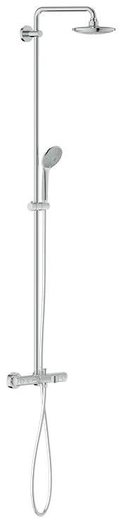Grohe Euphoria 180 Brause- und Duschsystem (mit Wannen-Thermostat, mit Handbrause, Duscharm 450mm) 27475000