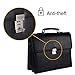 Men’s Leather Briefcases Business Office Lawyer Attache Case with Locks 15.6