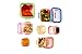 SkinnyBox Portion Control Containers Set for Diet & Weight Loss like 21 Day Fix Includes Body Fat Measuring Tape, Calorie Food Tracking App & Dietitian Written Menus, 7 Piece