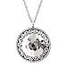 Silpada 'Circle' Hammered Swirl Pendant Necklace in Sterling Silver