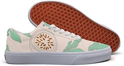 Milner Gilese Beautiful Passion Fruit Pattern Print Sneaker Flat Canvas Shoes For Womens Stylish