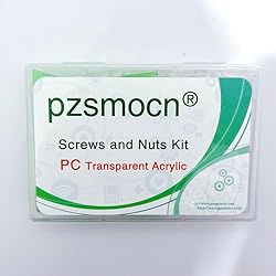 Pzsmocn 200 Pieces/100 Sets M4*14 mm PC Transparent