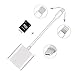 Fixget [Updated] SD Card Camera Reader, 2 in1 Android Micro USB Phone Connector Camera SD Card Reader Trail Camera Viewer/Trail Game Reader SD Card Camera Reader for iPhone ipad & Android Phone Tablet