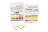 pH Test Strips, Universal 0-14 Scale, Made of Premium Litmus Paper, Ideal for Measuring pH Level of Water in Pools, Hot Tubs, Aquariums, Drinking Water, Skin Care and Health Care Products (100 Strips)