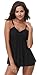 ALove Women's Hollow Tankini Set with Shorts Two Piece Swimsuit