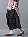 Mordenmiss Women's Casual Harem Pants with Big Pockets L Black