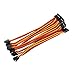 OliYin 20pcs 5.90inch 22awg 60 Cores Male to Male Lead Plug Servo Extension Wire Cable Line for RC Model Aircraft Stranded Futaba JR