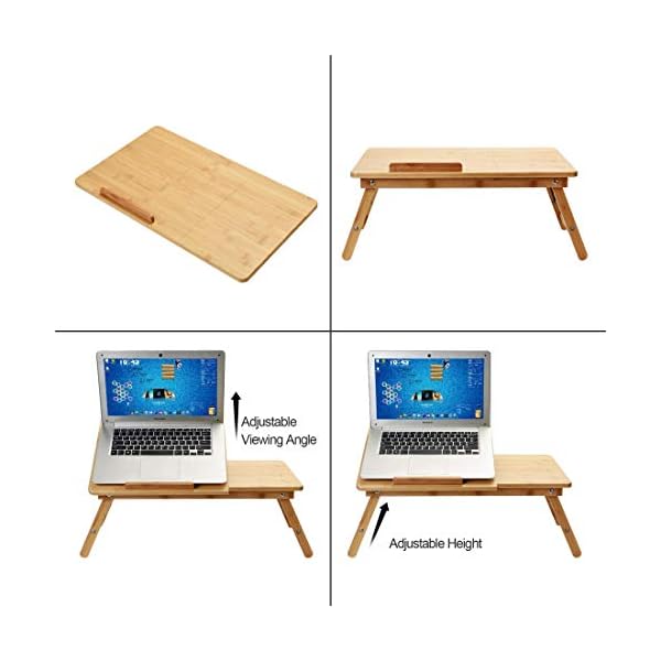Harcas-Bamboo-Laptop-Stand-for-Desk-Notebook-Table-Foldable-and-Portable-Design-Adjustable-Height-and-Viewing-Angle-Can-Be-Used-as-a-Breakfast-Tray-or-Drawing-Table-Perfect-for-156-inch-Laptops Harcas Bamboo Laptop Stand for Desk. Notebook Table Foldable and Portable Design. Adjustable Height and Viewing Angle…