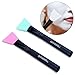 Mask Applicator Brush,Silicone Facial Applicator Hairless Silicone Brush 2 Pcs