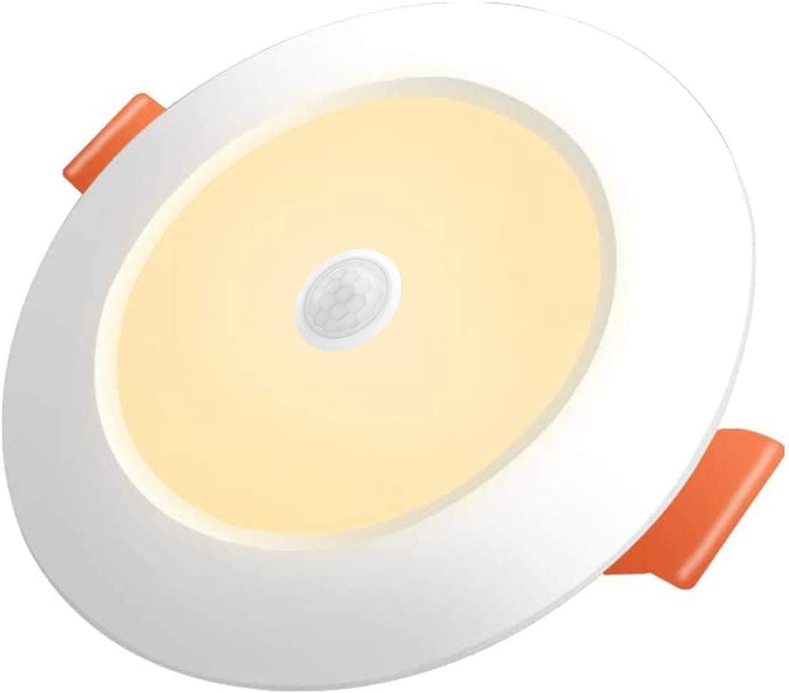 LED Recessed Lights with IR Motion Sensor 12 W LED Recessed Spotlight Replaces 75 W Halogen 4000K White LED Recessed Light Round LED Ceiling Light Living Room Mini Slim Ceiling Light