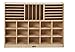 ECR4Kids Birch Multi-Section Storage Cabinet with 15 Scoop Front Bins, Assorted Colors