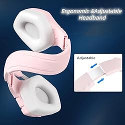 Bocodow Pink Gaming Headphones with Mic, Newest