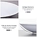 Y YHY Pasta Salad Bowls, Shallow Bowls 30 Ounces, White Pasta Plate Bowls, Set of 4, Stripe Pattern