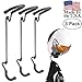 US2U Wall Hooks Coat and Hat Rack – Heavy Duty Wall Mounted Entryway Organizer Hanger for Coats, Hats, Caps & Helmet Mount - Sturdy & Decorative Solution to Organize, Storage Or Display - 3 Pack