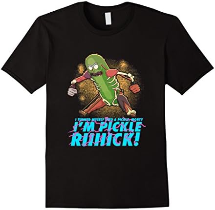 Mens PICKLE-RICK-Tshirt Medium Black