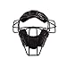 Champion Sports Lightweight Youth Catchers Mask - Full Face Protection - Comfortable Fit - Metal Frame - Helmet Harness - Ideal Catchers Mask for Young Catchers,Black