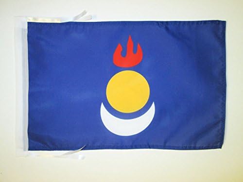 AZ FLAG, Inner Mongolia Autonomous Region Flag, 18'' x 12'', 100% Polyester Nei Mongol Small Banner with Two Cords