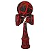 KENDAMA TOY CO. 2 Pack The Best Kendama for All Kinds of Fun (Full Size) - 2-Pack - Awesome Colors: Red/Black Crackle & Gold/Black Crackle -Solid Wood -Create Better Hand and Eye Coordination