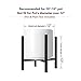 Mkono Mid Century Modern Tall Metal Indoor Plant Stand - Fits Up to 12 Inch Planter, Black