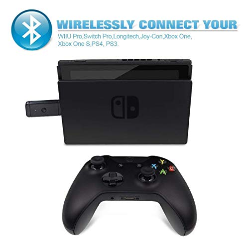 Controller Adapter USB for NSwitch PS3 PC, Dongle Bluetooth Compatible