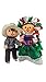 Jacq & Jürgen Rag Doll Mexican Man & Woman 2 Pack Small Toys Handcraft Traditional Costume 7'' Assorted Colors & Models Bundle Premium Materials