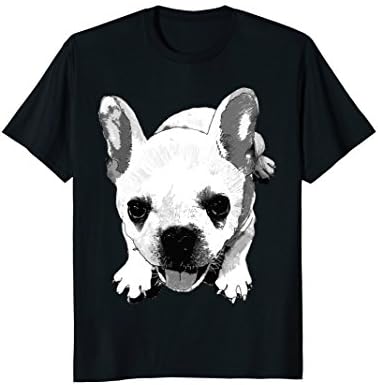 Cute French bulldog T-shirt by PeLari Design.