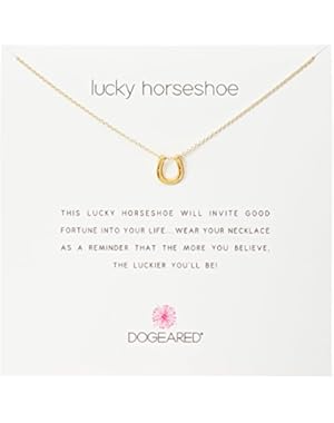 Lucky Horseshoe, Gold Horseshoe Chain Necklace, 16