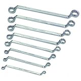 8 Piece SAE Offset Box Wrench Set Chrome vanadium steel construction
