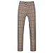 Mens 3-Piece Suit Plaid Modern Fit Single Breasted Smart Formal Wedding Suits