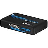 Portta VGA + Stereo Audio L/R to HDMI  and 3.5mm Audio Video Converter  Support HDTV for PC Laptop Display Computer Mac Projector