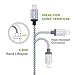 AOFU Lightning Cable,2Pack 6FT/2M iPhone Lightning Cable USB Charging Cable Cord for iPhone (Gray+White)