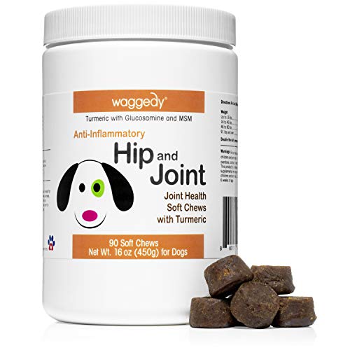 waggedy Advanced Hip and Joint Turmeric, Dog Supplements for Joints and