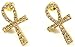 GWOOD Ankh Earrings Gold Color Post Style Positive Spirit Egyptian