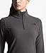 THE NORTH FACE Women Glacier Quarter Zip - TNF Dark Grey Heather & TNF Black - L
