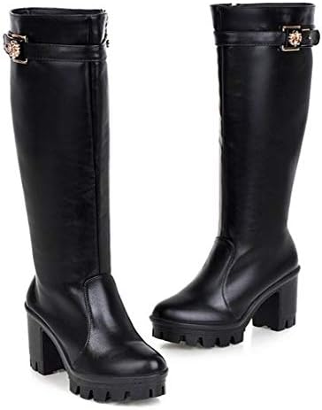 FORTUN Women's Thick Heel Boots Elegant Boots and Knee Boots Casual Boots