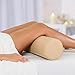 EarthLite Massage Bolster Pillow Full Round – Durable, Easy to Clean 100% PU Upholstery incl. Strap Handle/Professional Quality CFC-Free/Back Pain Relief, Marie's Beige