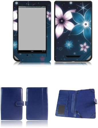 Happybird nook tablet nook color case cover with skin combo-blue set7(N010)