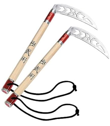Playwell Polypropylene Plastic Kamas - Black, 17.5 Inch, Martial Arts Training Weapons (Pair)